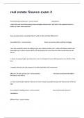 real estate finance exam 2 Questions With Multiple Choices And Verified Answers&period;