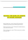 Business IEB grade 10 &lpar;Chapter 1-6 actual solution&rpar;