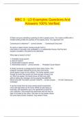  RBC 3 - LD Examples Questions And Answers 100&percnt; Verified&period;