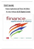 Finance Applications and Theory 6th Edition Test Bank by Cornett&comma; Adair & Nofsinger&comma; All Chapters 1 to 20 Covered&comma; Verified Latest Edition&comma; ISBN&colon; 9781264101580
