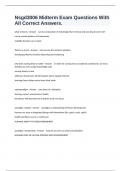 Nsgd3006 Midterm Exam Questions With All Correct Answers