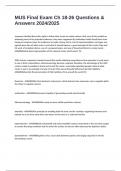 MUS Final Exam Ch 18-26 Questions & Answers 2024&sol;2025