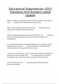 Educational Diagnostician &lpar;253&rpar; Questions And Answers Latest Update