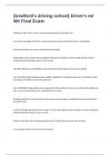 &lpar;bradford's driving school&rpar; Driver's ed NH Final exam 2024&sol;2025 with 100&percnt; correct answers