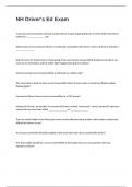 NH Driver's Ed exam 2024&sol;2025 with 100&percnt; correct answers