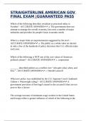 STRAIGHTERLINE AMERICAN GOV FINAL EXAM &vert;GUARANTEED PASS
