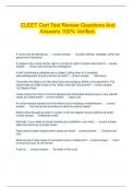   CLEET Cert Test Review Questions And Answers 100&percnt; Verified&period;