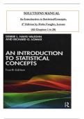 Solution Manual For An Introduction to Statistical Concepts&comma; 4th Edition by Hahs-Vaughn & Lomax&comma; All Chapters 1 to 20 complete Verified editon ISBN&colon; 9781138650558