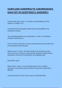 MARYLAND CHIROPRACTIC JURISPRUDENCE EXAM SET &num;3 QUESTIONS & ANSWERS&excl;&excl;