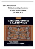 Solution Manual For Data Structures and Algorithms in Java&comma; 6th Edition by Goodrich&comma; Tamassia & Goldwasser&comma;  All Chapters 1 to 15  complete Verified editon 