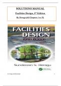 Solutions Manual for Facilities Design&comma; 5th Edition by Sunderesh Heragu  All Chapters 1 to 15 complete Verified editon ISBN&colon; 9781000606928