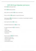EMT 1021 Exam 2 Questions And Answers