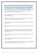 NHA CBCS CERTIFICATION REAL EXAM AND STUDY  GUIDE 200&plus; QUESTIONS AND CORRECT ANSWERS  2024-2025 LATEST UPDATE&sol;&sol;ALREADY GRADED A&plus; Which of the following forms must the patient or representative sign to allow for the release of  protected health information