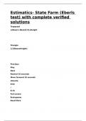 Estimatics- State Farm &lpar;Eberls test&rpar; with complete verified solutions
