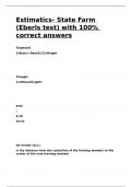 Estimatics- State Farm &lpar;Eberls test&rpar; with 100- correct answers&period;