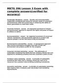 MKTG 396 Lesson 3 Exam with complete answers&lpar;verified for accuracy&rpar;