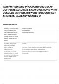 VATI PN MED SURG PROCTORED 2024 EXAM COMPLETE ACCURATE EXAM QUESTIONS WITH DETAILED VERIFIED ANSWERS &lpar;100&percnt; CORRECT ANSWERS&rpar; &sol;ALREADY GRADED A&plus;
