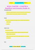 BOSH-CHAPTER 1-CHAPTER &num; Questions and Answers Grade A&plus;