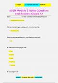 BOSH Module 3 Notes Questions  and Answers Grade A&plus;