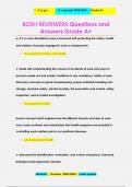 BOSH REVIEWERS Questions and  Answers Grade A&plus;