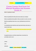 Course Careers Final Exam 3rd  Attempt Questions and Answers Grade A&plus;