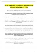 D016&colon; Leadership Foundations and Ethics &lpar;Pre-Test Practice&rpar;CORRECT 100&percnt;