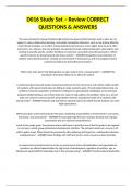 D016 Study Set &ndash; Review CORRECT QUESTIONS & ANSWERS