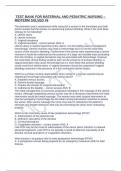 TEST BANK FOR MATERNAL AND PEDIATRIC NURSING &ndash; MIDTERM SOLVED -6