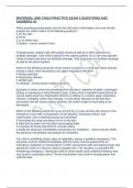 MATERNAL AND CHILD PRACTICE EXAM 3 QUESTIONS AND ANSWERS -5