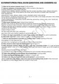 MATERNITY-PEDS FINAL EXAM QUESTIONS AND ANSWERS -13