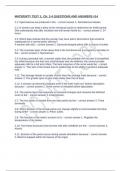 MATERNITY TEST 1- CH&period; 2-4 QUESTIONS AND ANSWERS -14&period;