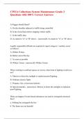 CWEA Collections System Maintenance Grade 3 Questions with 100&percnt; Correct Answers