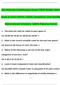 ISA Arborist Certification Exam TEST BANK &lpar;400&plus; Ques & Ans&rpar; &lpar;2024 &sol; 2025&rpar; Questions and Verified Rationalized Answers&comma; 100&percnt; Passing Score