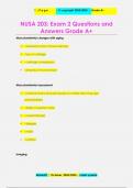 NUSA 203&colon; Exam 3 Questions and  Answers Grade A&plus;