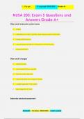 NUSA 203&colon; Exam 5 Questions and  Answers Grade A&plus;
