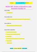 NUSA 207&colon; Exam 5 Questions and  Answers Grade A&plus;