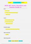 NUSA 207&colon; Exam 2 Questions and  Answers Grade A&plus;