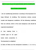 NATE Core Test&vert; 50 QUESTIONS&vert; WITH COMPLETE SOLUTION