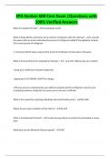 EPA Section 608 Core Exam &vert;Questions with  100&percnt; Verified Answers