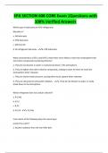 EPA SECTION 608 CORE Exam &vert;Questions with  100&percnt; Verified Answers