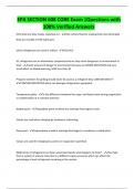 EPA SECTION 608 CORE Exam &vert;Questions with  100&percnt; Verified Answers