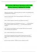 EPA Section 608 Exam Questions with 100&percnt;  Correct Answers Updated & Verified