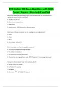 EPA Section 608 Exam Questions with 100&percnt;  Correct Answers Updated & Verified