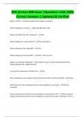 EPA Section 608 Exam &vert;Questions with 100&percnt;  Correct Answers &vert; Updated & Verified