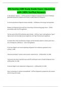 EPA Section 608 Study Guide Exam &vert;Questions  with 100&percnt; Verified Answers