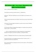 EPA SECTION 608 CORE Exam Bundle Questions and 100&percnt; correct Answers A Grades Guaranteed