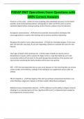 FISDAP EMT Operations Exam Questions with  100&percnt; Correct Answers