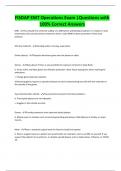 FISDAP EMT Operations Exam &vert;Questions with  100&percnt; Correct Answers