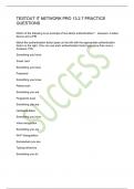 TESTOUT IT NETWORK PRO 13&period;2&period;7 PRACTICE QUESTIONS