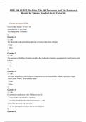 BIBL 104 QUIZ 5 The Bible&comma; The Old Testament&comma; and The Pentateuch Results for Naiomy Rosado Liberty University